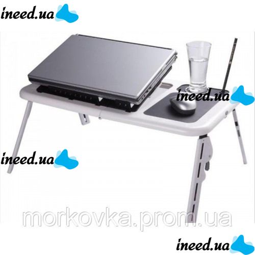 Подставка столик для ноутбука E-Table LD 09 2мя USB кулерами, Етейбл, Е тейбл