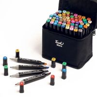 Touch Raven TR-60 Colors Professional set of double-sided sketch Markers for alcohol-based drawing, markers 60 pcs