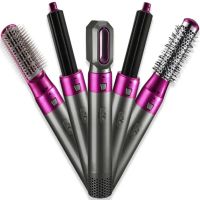 Electric Brush Hot Air Styler 5 in 1 hair Dryer styler for drying, styling and volume of hair, multi-styler with nozzles for curling and straightening