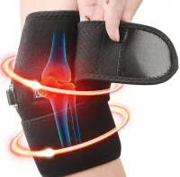 Универсальный бандаж грелка для коленного сустава ThermaFix TP-02 с подогревом от USB, Согревающий наколенник на колено и плечо 3 режима 5V Черный