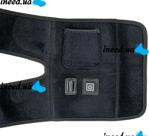 Универсальный бандаж грелка для коленного сустава ThermaFix TP-02 с подогревом от USB, Согревающий наколенник на колено и плечо 3 режима 5V Черный