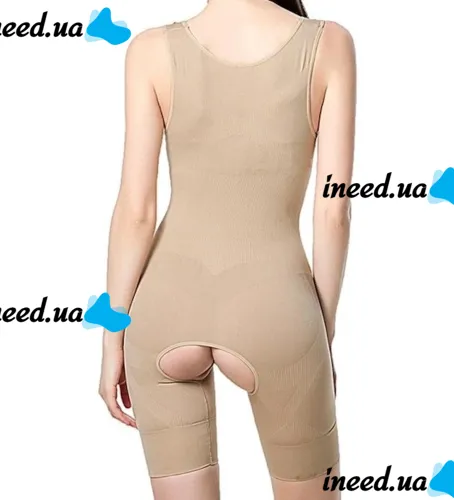 Профессиональное корректирующее белье Комбидресс Slim Shapewear женский утягивающий для похудения и коррекции фигуры с бретельками S/M L/XL XXL/XXXL