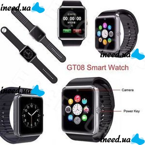 Наручные часы Smart Watch GT08 умные часы Android Смарт часы Bluetooth