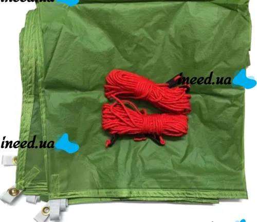 Travel Waterproof Awning MHZ NF-00008365 Green 3x3 m from rain and sun, Camping Tent with Silicone coating in a Green cover