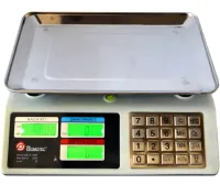 Торговые электронные весы Domotec MS-982S от 5 гр до 50 кг Metal Button с металлическими кнопками MX-414