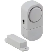 Беспроводная дверная и оконная сигнализация Door/Window Entry Alarm RL-9805, Звуковая с датчиком вибрации и звуком 90 дБ RL9805 на батарейках