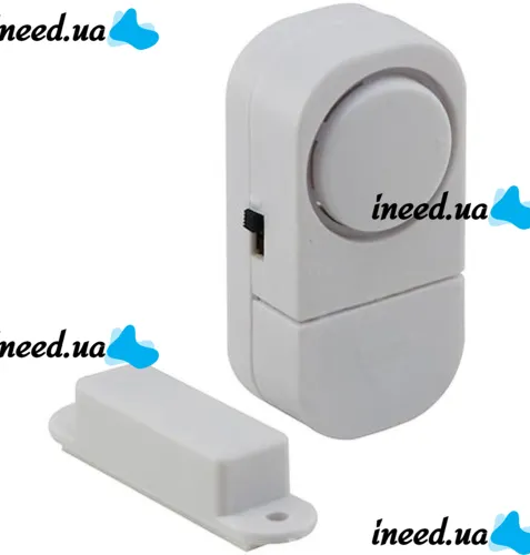 Беспроводная дверная и оконная сигнализация Door/Window Entry Alarm RL-9805, Звуковая с датчиком вибрации и звуком 90 дБ RL9805 на батарейках