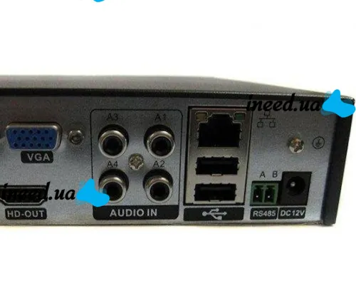 Проводной видеорегистратор DVR UKC CAD 1204 AHD 4 канальный, Сетевой IP Регистратор на 4 камеры для видеонаблюдения и управления камерами Черный