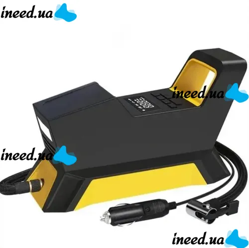 Автомобильный компрессор CarSun Air Pump C1809-1 для подкачки шин 150 PSI от прикуривателя 12V, Насос с цифровым дисплеем и фонариком, Автокомпрессор