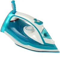 Manual steam iron Operatec OP-1003 2200W with ceramic sole steam regulator for ironing clothes OP1003 with steam from the mains 2200W Blue