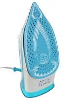 Manual steam iron Operatec OP-1003 2200W with ceramic sole steam regulator for ironing clothes OP1003 with steam from the mains 2200W Blue