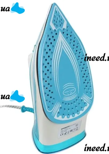 Manual steam iron Operatec OP-1003 2200W with ceramic sole steam regulator for ironing clothes OP1003 with steam from the mains 2200W Blue