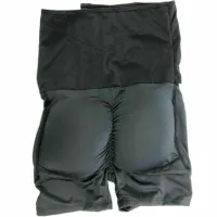 Корректирующие трусики-шорты Body Hip Pants для увеличения ягодиц с завышенной высокой талией и эффектом пуш-ап, утягивающие для бедер Черные