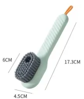 Многофункциональная универсальная щетка MHZ Cleaning Brush для чистки одежды и обуви, Щётка для мытья посуды с дозатором для моющего средства