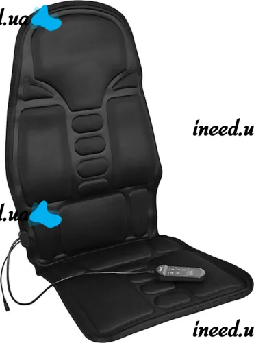Массажная накидка на кресло Massage Cushion Inspire 083MC с подогревом в автомобиле Вибрационный массажер LY-54 для сидения от сети и прикуривателя