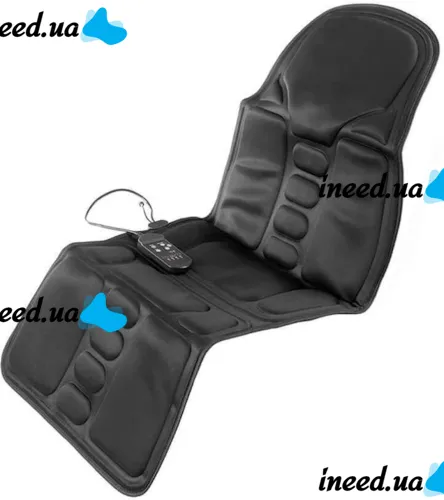 Массажная накидка на кресло Massage Cushion Inspire 083MC с подогревом в автомобиле Вибрационный массажер LY-54 для сидения от сети и прикуривателя