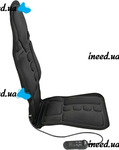 Массажная накидка на кресло Massage Cushion Inspire 083MC с подогревом в автомобиле Вибрационный массажер LY-54 для сидения от сети и прикуривателя