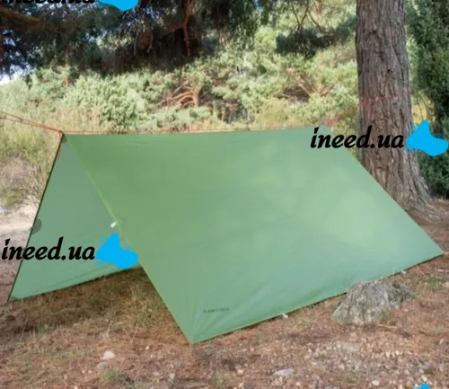 Travel Waterproof Awning MHZ NF-00008365 Green 3x3 m from rain and sun, Camping Tent with Silicone coating in a Green cover