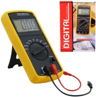 Universal Digital Multimeter Digital CM 9601A, High-precision Tester Capacitance and Capacitor Meter DT-9601A with Tilt Display and Support