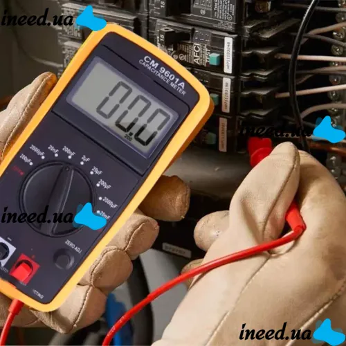 Universal Digital Multimeter Digital CM 9601A, High-precision Tester Capacitance and Capacitor Meter DT-9601A with Tilt Display and Support