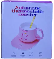 Подогреватель чашек Automatic Thermostatic coaster LSK-1502 для чая и кофе, Нагреватель подставка Lucky чашки с подогревом до 55°C от сети 220В