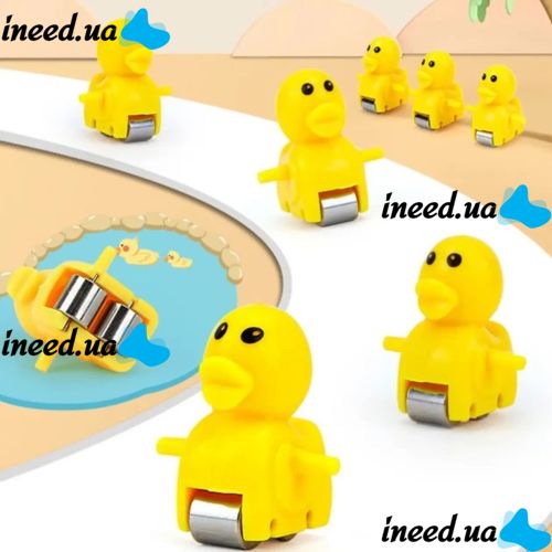 Музыкальная игрушка Трек мини утка Small Duck SmartUs V4405, горка-трек, детские музыкальные горки – эскалатор Утята на горке
