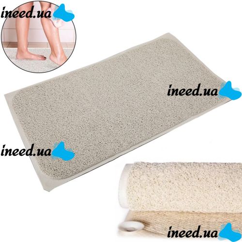 Антискользящий коврик для ванной комнаты на присосках Aqua Rug 29,5*17,25 см, Нескользящий впитываюющий коврик в ванную с присосками ( Аква Раг )
