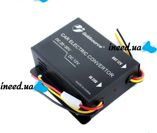 Преобразователь авто инвертор DC/DC 24v-12v 15A GS-D15A 180W