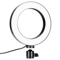 Ring USB LED Lamp Bracket Fill Light Live K315 16cm 6" with Tripod and Two Holders Desktop LED Multi-Position Ring Broadcasting