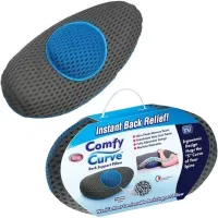 Подушка ортопедическая поясничная Back Support Pillow Comfy Curve с эффектом памяти, Подушка для облегчения боли под спину с мягким покрытием для сна