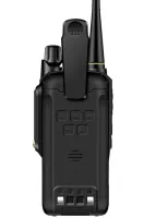 Дводіапазонна рація радіоприймач Baofeng UV-9R Plus 8W на 128 каналів до 10 км, цифрова радіостанція з гарнітурою і вбудованим FM радіо Чорна