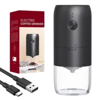 Беспроводная электрическая кофемолка Electric Coffee Grinder KMDJ-2A с регулятором помола, Аккумуляторная USB мельница для кофейных зерен MAG-640