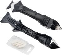Пластиковый силиконовый шпатель скребок для герметика и силикона Silicon Trowel Scraper GS-3991P, Набор из 5 насадок для удаления заделки швов