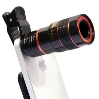 Увеличительный объектив для телефона Mobile Phone Telescope TV-8045 8х, Мобильный телескоп с 8 кратным увеличением фокусировкой картинки на прищепке