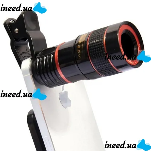 Увеличительный объектив для телефона Mobile Phone Telescope TV-8045 8х, Мобильный телескоп с 8 кратным увеличением фокусировкой картинки на прищепке