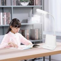 Настольная аккумуляторная LED лампа Bionic Desk Lamp DL-43, cветодиодный сенсорный светильник 3 в 1 Power Bank Умная лампа