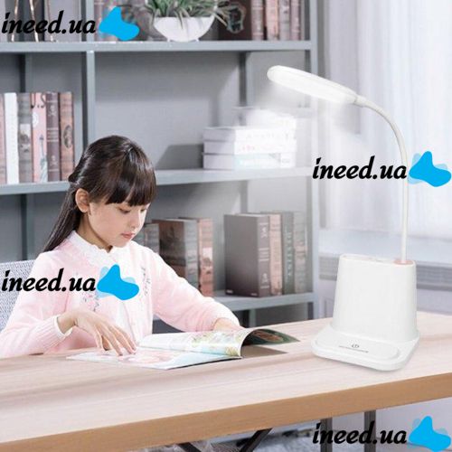 Настольная аккумуляторная LED лампа Bionic Desk Lamp DL-43, cветодиодный сенсорный светильник 3 в 1 Power Bank Умная лампа