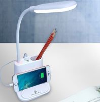 Настольная аккумуляторная LED лампа Bionic Desk Lamp DL-43, cветодиодный сенсорный светильник 3 в 1 Power Bank Умная лампа