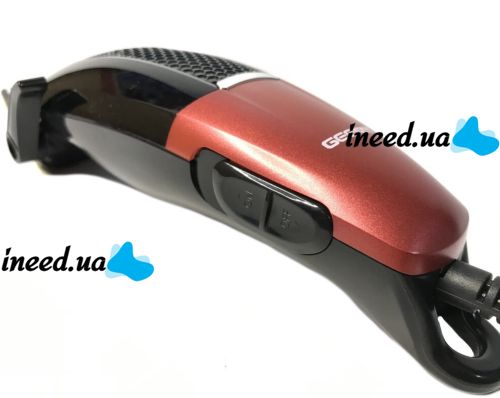 Профессиональная проводная машинка для стрижки волос Gemei GM-807 9W с 4 съемными насадками, Мужской триммер 4 насадки GM807 от сети 9Вт Черная