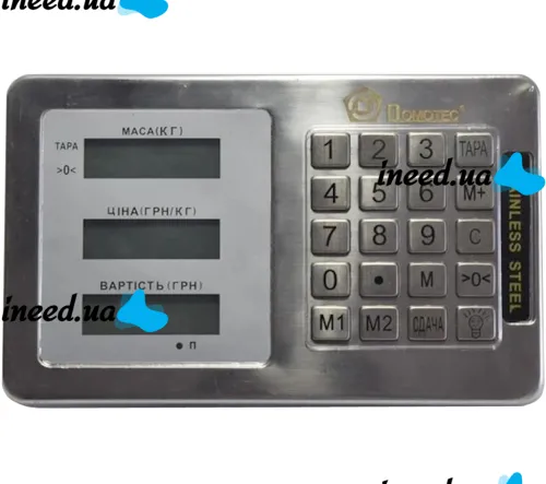 Электронные торговые весы Domotec до 350 кг 40х50, товарные платформа, базарные до 300кг со стойкой