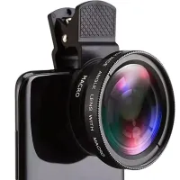 Профессиональная широкоугольная макро линза Apexel APL-045WM для фото и видео 0.45x-12.5x, Набор объективов CGJ1 2в1 для макросъемки на телефон HA-55