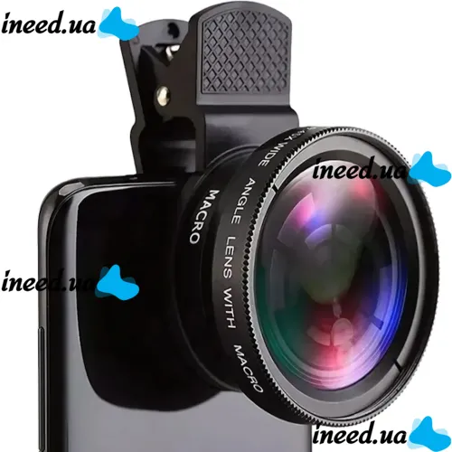 Профессиональная широкоугольная макро линза Apexel APL-045WM для фото и видео 0.45x-12.5x, Набор объективов CGJ1 2в1 для макросъемки на телефон HA-55
