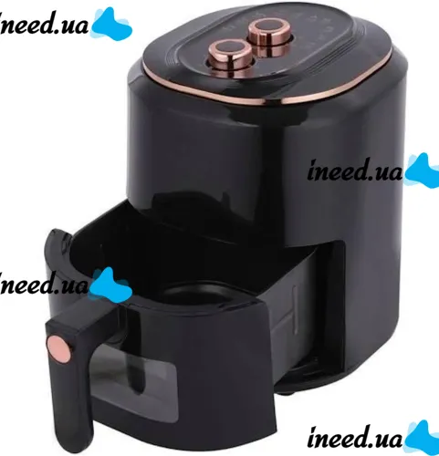 Безмаслянная аэрофритюрница мультипечь Volyx Air Fryer Extra Large Capacity ST-609 7.5л 3800W для приготовления еды, Электрическая фритюрница 8567