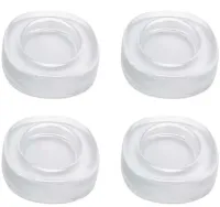 Anti-vibration Stands 4 Pieces Anti Vibration Bumper Firm A-69 for Washing Machine Anti-slip Supports for Furniture Appliances AND815 Transparent
