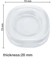 Anti-vibration Stands 4 Pieces Anti Vibration Bumper Firm A-69 for Washing Machine Anti-slip Supports for Furniture Appliances AND815 Transparent