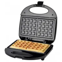Вафельница Sonifer Cone Maker SF-6043, Электровафельница для бельгийских вафель, Бытовая бутербродница сендвичница Waffle Maker 750 Вт Черная