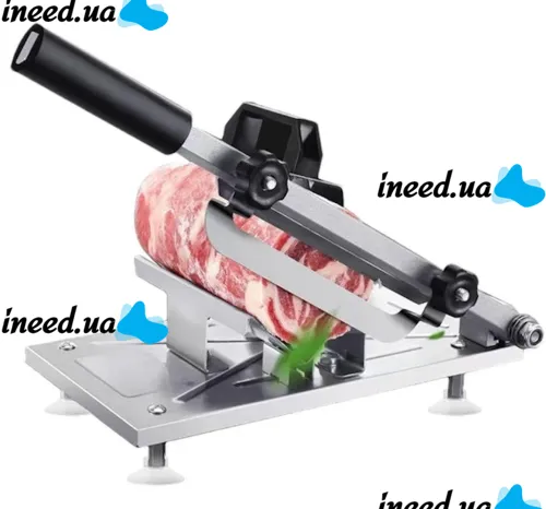 Ручной кухонный станок ломтерезка Food Slicer LY-38 слайсер для нарезки мясных, колбасных и сырных изделий, Станок резак YK114 для замороженного мяса