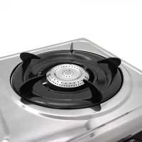 Настольный газовый таганок Domotec MS-6606 на 2 конфорки Переносная двухконфорочная газовая плита настольная варочная поверхность для баллонного газа