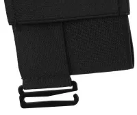 Поясная сумка бананка Mini Belt Bag ISKYBOB 7452 для документов и телефона без застежки, сумочка органайзер на пояс и ремень мужчин и женщин Черная