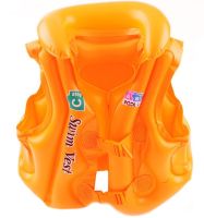 Детский надувной жилет Swim Vest BT-IG-0005 спасательный для плавания с подголовником от 3 до 14 лет, Надувная защитная жилетка S, M, L для детей